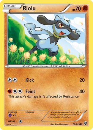 Riolu (76) 76/135 - Plasma Storm Reverse Holofoil