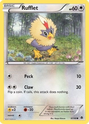 Rufflet (87) 87/98 - Emerging Powers Reverse Holofoil