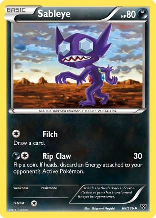 Sableye 68/146 - XY Base Set