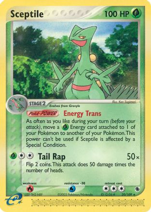 Sceptile - 20/109 20/109 - Ruby and Sapphire Reverse Holofoil