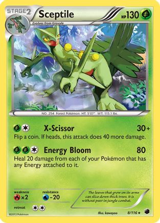 Sceptile 8/116 - Plasma Freeze Holofoil