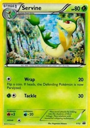 Servine - 1/12 1/12 - McDonalds Promos 2012 Holofoil