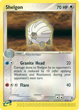 Shelgon - 42/97 42/97 - Dragon Reverse Holofoil