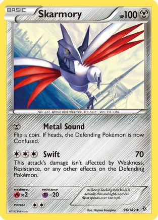 Skarmory (96) 96/149 - Boundaries Crossed Reverse Holofoil