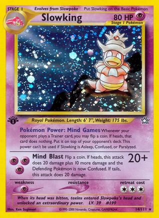 Slowking 14/111 - Neo Genesis 1st Edition Holofoil