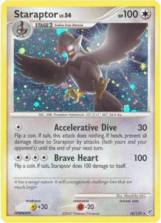 Staraptor 16/130 - Diamond and Pearl Reverse Holofoil