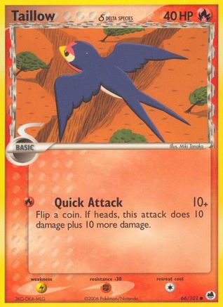 Taillow (Delta Species) 66/101 - Dragon Frontiers