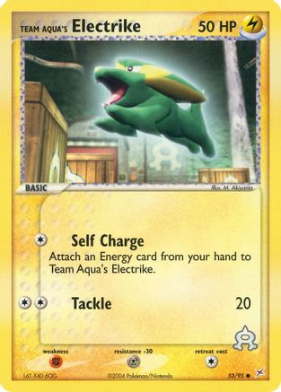 Team Aqua's Electrike - 53/95 53/95 - Team Magma vs Team Aqua Reverse Holofoil
