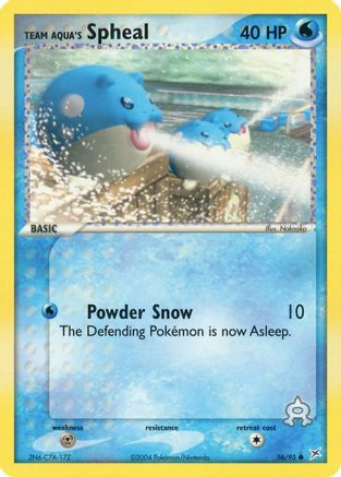 Team Aqua's Spheal - 56/95 56/95 - Team Magma vs Team Aqua Reverse Holofoil