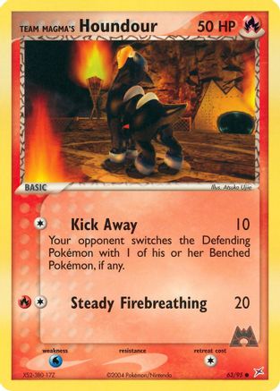 Team Magma's Houndour - 63/95 63/95 - Team Magma vs Team Aqua