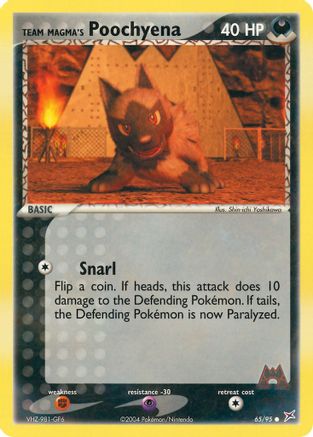 Team Magma's Poochyena - 65/95 65/95 - Team Magma vs Team Aqua Reverse Holofoil