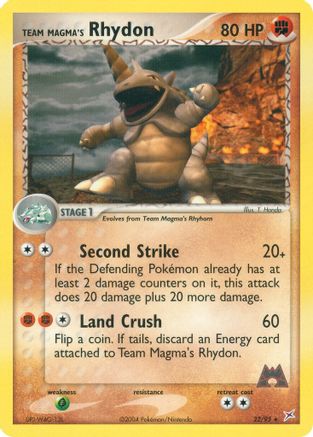 Team Magma's Rhydon - 22/95 22/95 - Team Magma vs Team Aqua