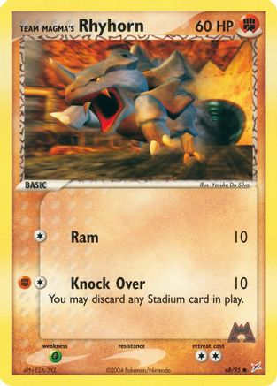 Team Magma's Rhyhorn - 68/95 68/95 - Team Magma vs Team Aqua