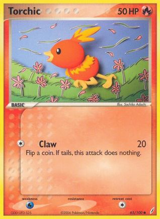 Torchic - 065/100 65/100 - Crystal Guardians