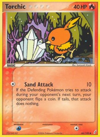 Torchic - 066/100 66/100 - Crystal Guardians Reverse Holofoil