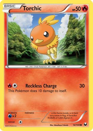 Torchic (14) 14/108 - Dark Explorers Reverse Holofoil