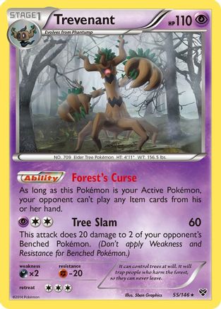 Trevenant 55/146 - XY Base Set Holofoil