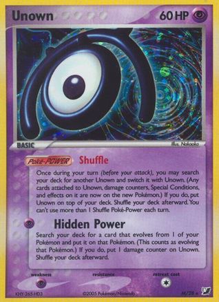Unown (M) M/115 - Unseen Forces Holofoil