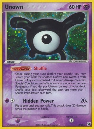 Unown (X) X/115 - Unseen Forces Holofoil