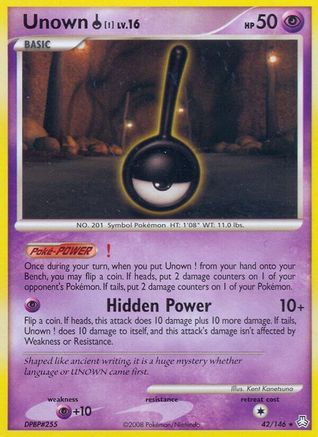 Unown (!) 42/146 - Legends Awakened Reverse Holofoil
