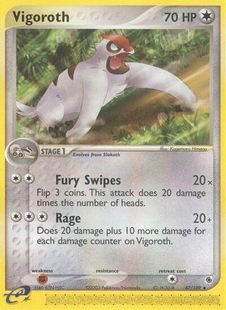 Vigoroth 47/109 - Ruby and Sapphire