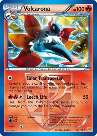 Volcarona (Team Plasma) 13/101 - Plasma Blast