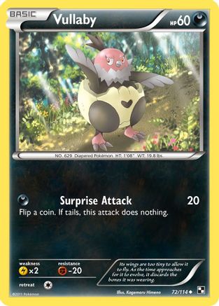 Vullaby 72/114 - Black and White Reverse Holofoil