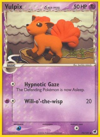 Vulpix (Delta Species) 70/101 - Dragon Frontiers Reverse Holofoil