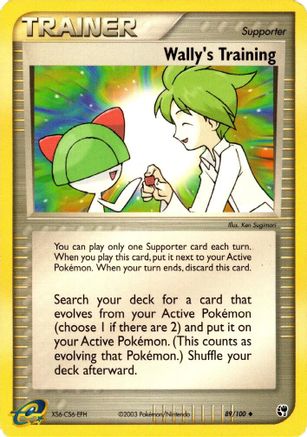 Wally's Training 89/100 - Sandstorm Reverse Holofoil