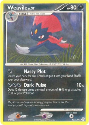 Weavile 40/130 - Diamond and Pearl