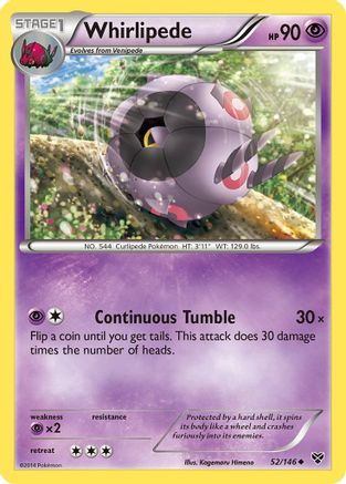 Whirlipede 52/146 - XY Base Set