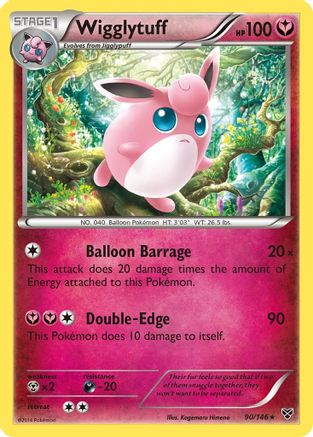 Wigglytuff (90) 90/146 - XY Base Set Reverse Holofoil