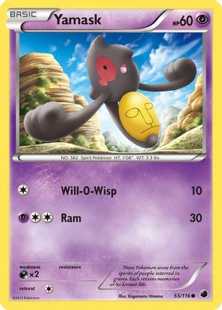 Yamask (55) 55/116 - Plasma Freeze Reverse Holofoil