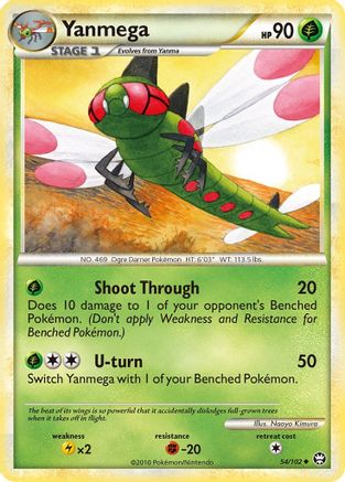Yanmega 54/102 - Triumphant Reverse Holofoil