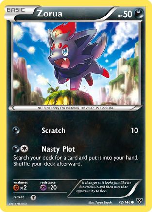 Zorua 72/146 - XY Base Set