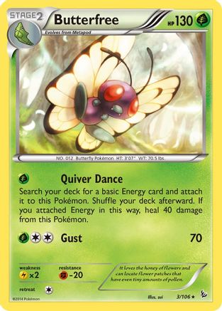 Butterfree 3/106 - XY Flashfire