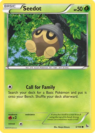 Seedot 5/106 - XY Flashfire Reverse Holofoil