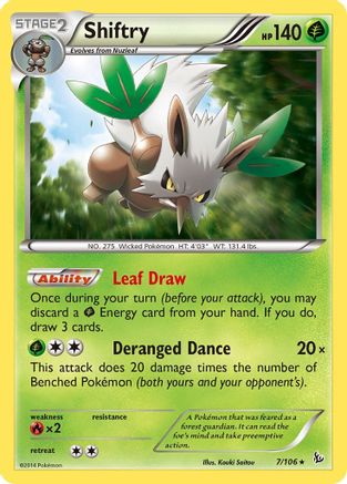 Shiftry 7/106 - XY Flashfire Holofoil