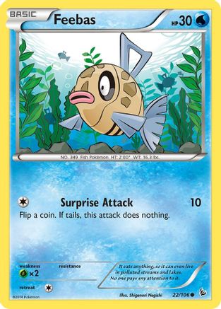 Feebas 22/106 - XY Flashfire Reverse Holofoil
