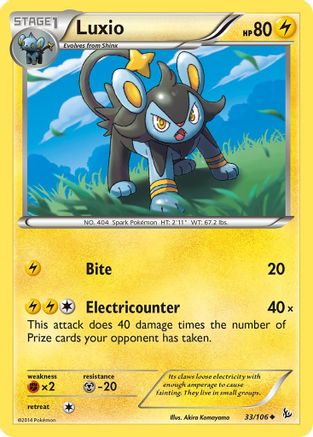 Luxio 33/106 - XY Flashfire Reverse Holofoil