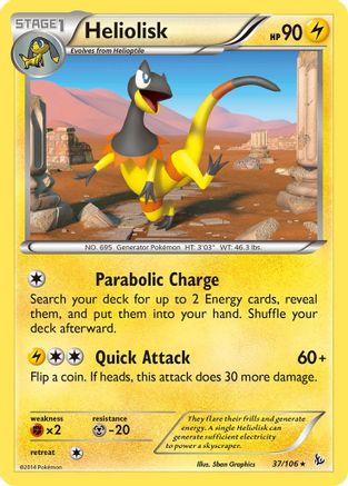 Heliolisk 37/106 - XY Flashfire Reverse Holofoil
