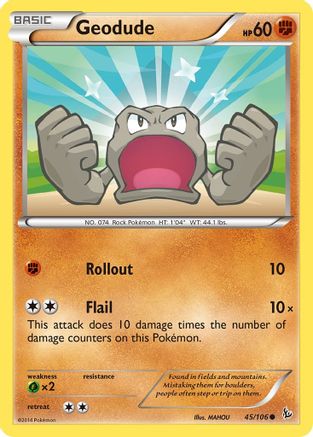 Geodude 45/106 - XY Flashfire Reverse Holofoil