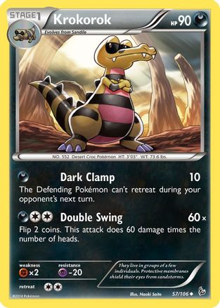 Krokorok 57/106 - XY Flashfire Reverse Holofoil