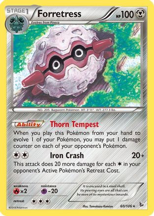 Forretress 60/106 - XY Flashfire