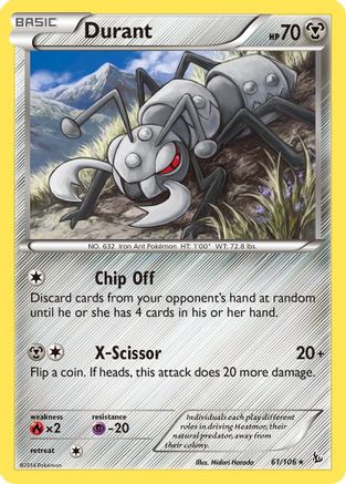 Durant 61/106 - XY Flashfire Reverse Holofoil
