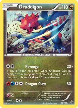 Druddigon 70/106 - XY Flashfire Holofoil