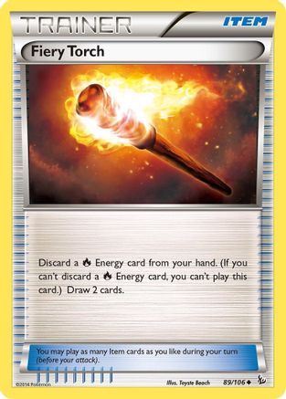 Fiery Torch 89/106 - XY Flashfire Reverse Holofoil