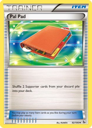 Pal Pad 92/106 - XY Flashfire Reverse Holofoil