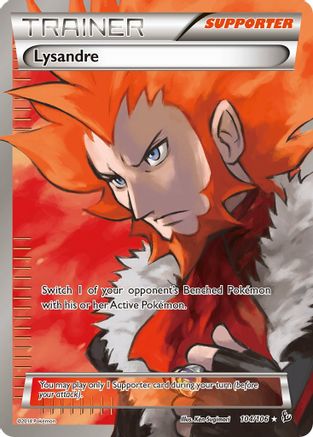 Lysandre (104 Full Art) 104/106 - XY Flashfire Holofoil