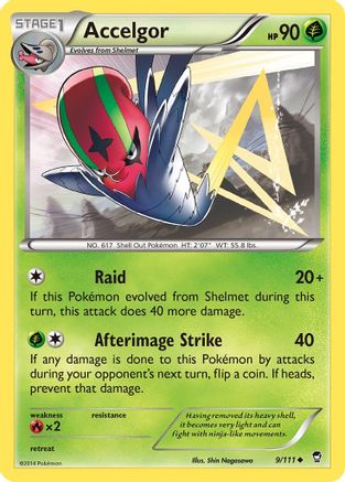 Accelgor 9/111 - XY Furious Fists Reverse Holofoil